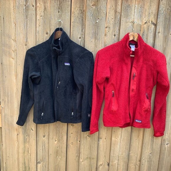 LOT OF 2 Patagonia Full Zip Sweater Jackets Small BOTH HAVE BROKEN ZIPPERS - Picture 9 of 9